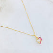 Set Cadena y Dije Veneciana + Corazón Estrella 1.35gr / 17 3/4 in / Oro Amarillo 18K