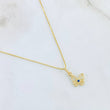 Set Cadena y Dije Veneciana + Mariposa Filigrana 2.35gr / 17 3/4 in / Oro Amarillo 18K ©