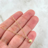 Set Cadena y Dije Veneciana + Corazón 2.1gr / 17 3/4 in / Oro Amarillo 18K *