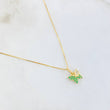 Set Cadena y Dije Veneciana + Mariposa 2.3gr / 17 3/4 in / Oro Amarillo 18K ©