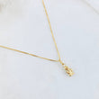 Set Cadena y Dije Veneciana + Angel 1.15gr / 17 3/4 in / Oro Amarillo 18K ©