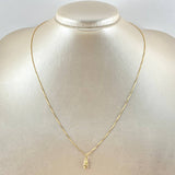 Set Cadena y Dije Veneciana + Angel 1.15gr / 17 3/4 in / Oro Amarillo 18K ©