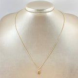 Set Cadena y Dije Veneciana + Trebol Silueta 1.4gr / 17 3/4 in / Oro Amarillo 18K *