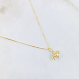 Set Cadena y Dije Veneciana + Tortuga 1.25gr / 17 3/4 in / Oro Amarillo 18K ©