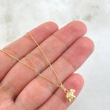 Set Cadena y Dije Veneciana + Tortuga 1.25gr / 17 3/4 in / Oro Amarillo 18K ©