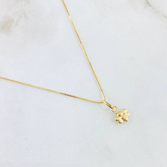 Set Cadena y Dije Veneciana + Abeja 1.35gr / 17 3/4 in / Oro Amarillo 18K