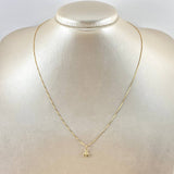 Set Cadena y Dije Veneciana + Abeja 1.35gr / 17 3/4 in / Oro Amarillo 18K