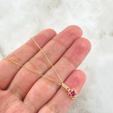 Venetian Chain and Pendant Set + Flower 1.4gr / 17 3/4 in / 18K Yellow Gold *