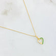 Set Cadena y Dije Veneciana + Corazón Estrella 1.35gr / 17 3/4 in / Oro Amarillo 18K