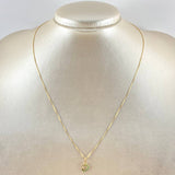 Set Cadena y Dije Veneciana + Corazón Estrella 1.35gr / 17 3/4 in / Oro Amarillo 18K