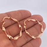 Candongas Tata 2.95gr / 1 1/2 in / Oro Rosa 18K $