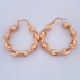 Candongas Amber 5.5gr / 1 1/4 in / Oro Rosa 18K $