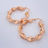 Candongas Amber 5.5gr / 1 1/4 in / Oro Rosa 18K $