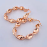 Candongas Demi 5.85gr / 1 1/2 in / Oro Rosa 18K $