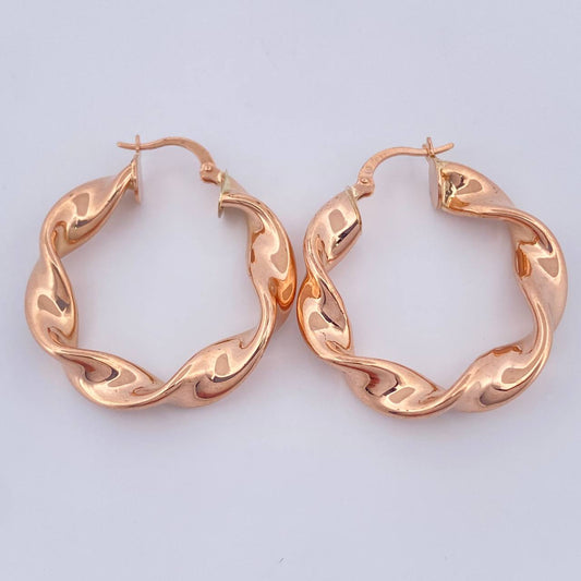 Candongas Azir 5.45gr / 1 1/2 in / Oro Rosa 18K $