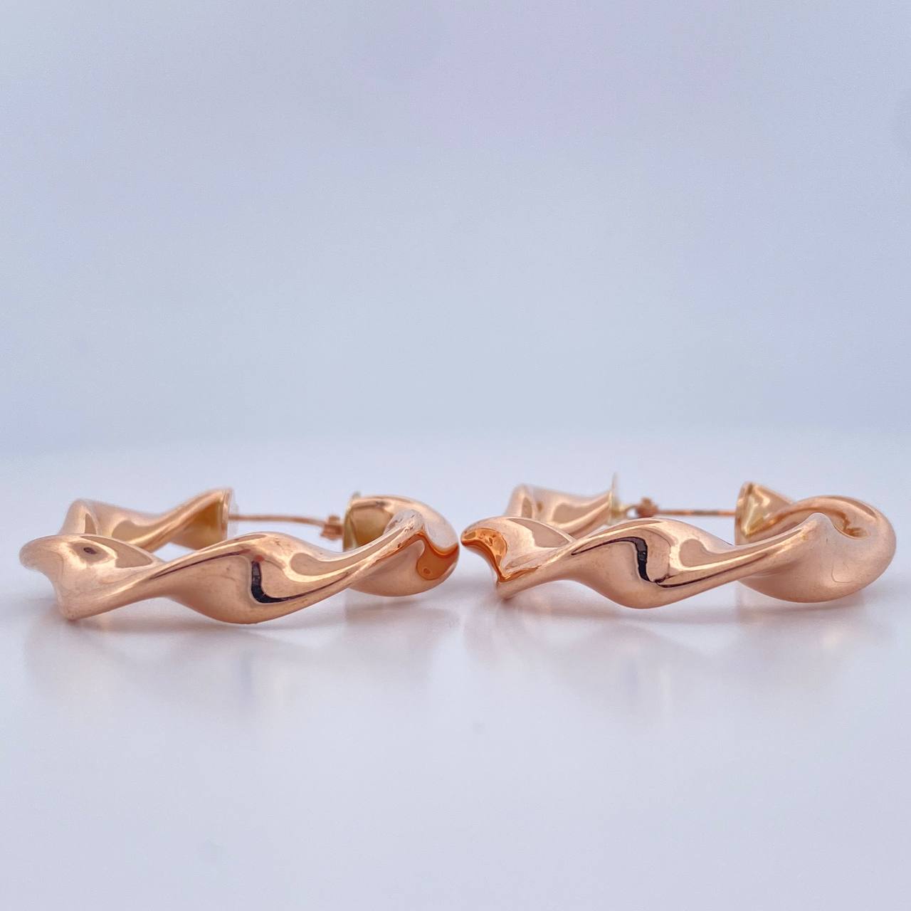 Candongas Azir 5.45gr / 1 1/2 in / Oro Rosa 18K $