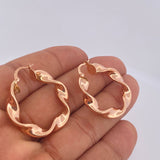 Candongas Azir 5.45gr / 1 1/2 in / Oro Rosa 18K $