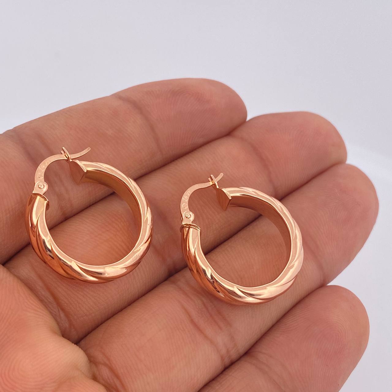 Candongas Mary 4.2gr / 1 in / Oro Rosa 18K $