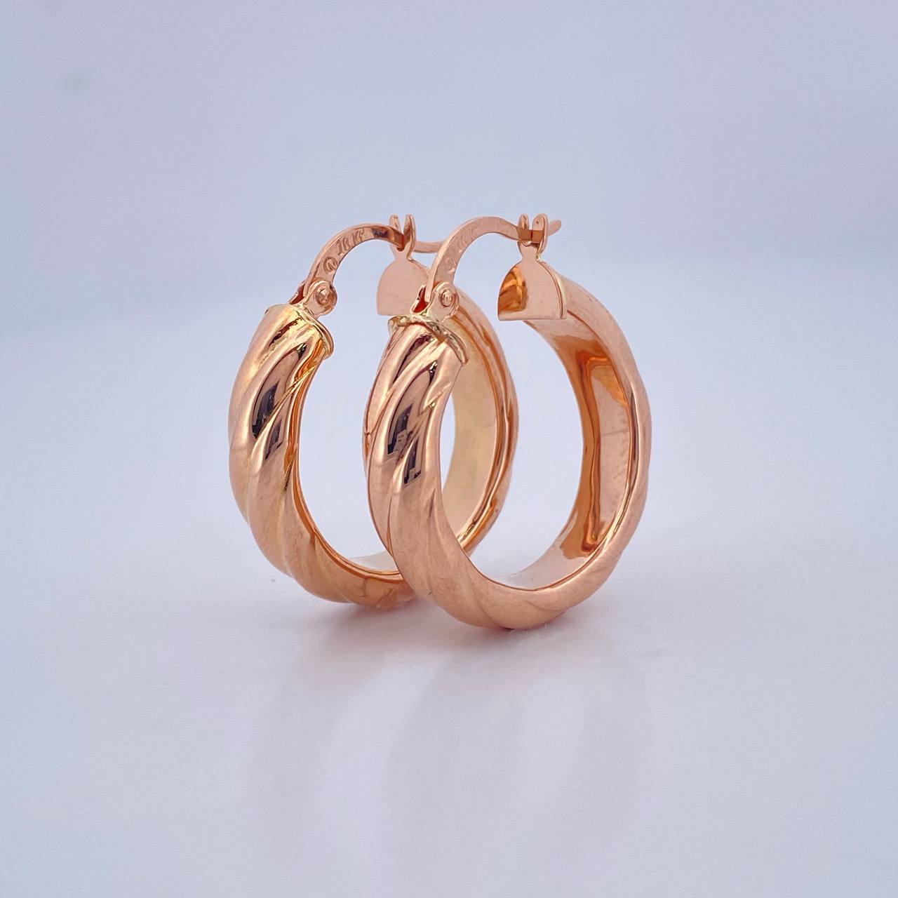 Candongas Mary 4.2gr / 1 in / Oro Rosa 18K $