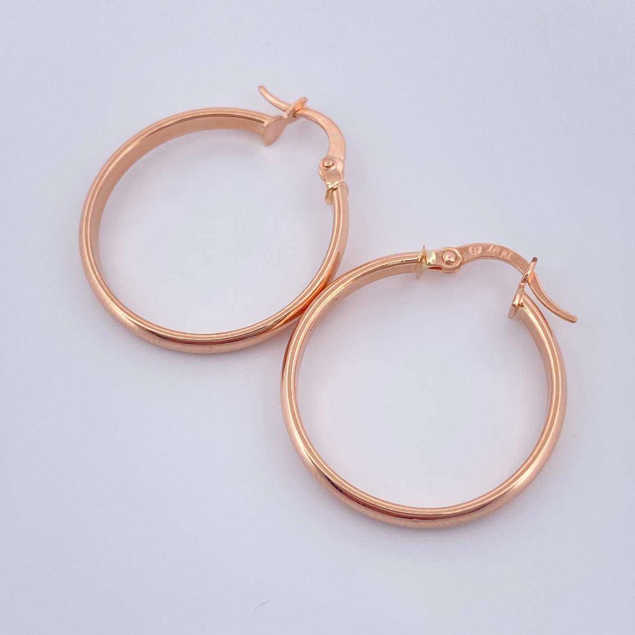 Candongas Nati 1.75gr / 1 in / Oro Rosa 18K $