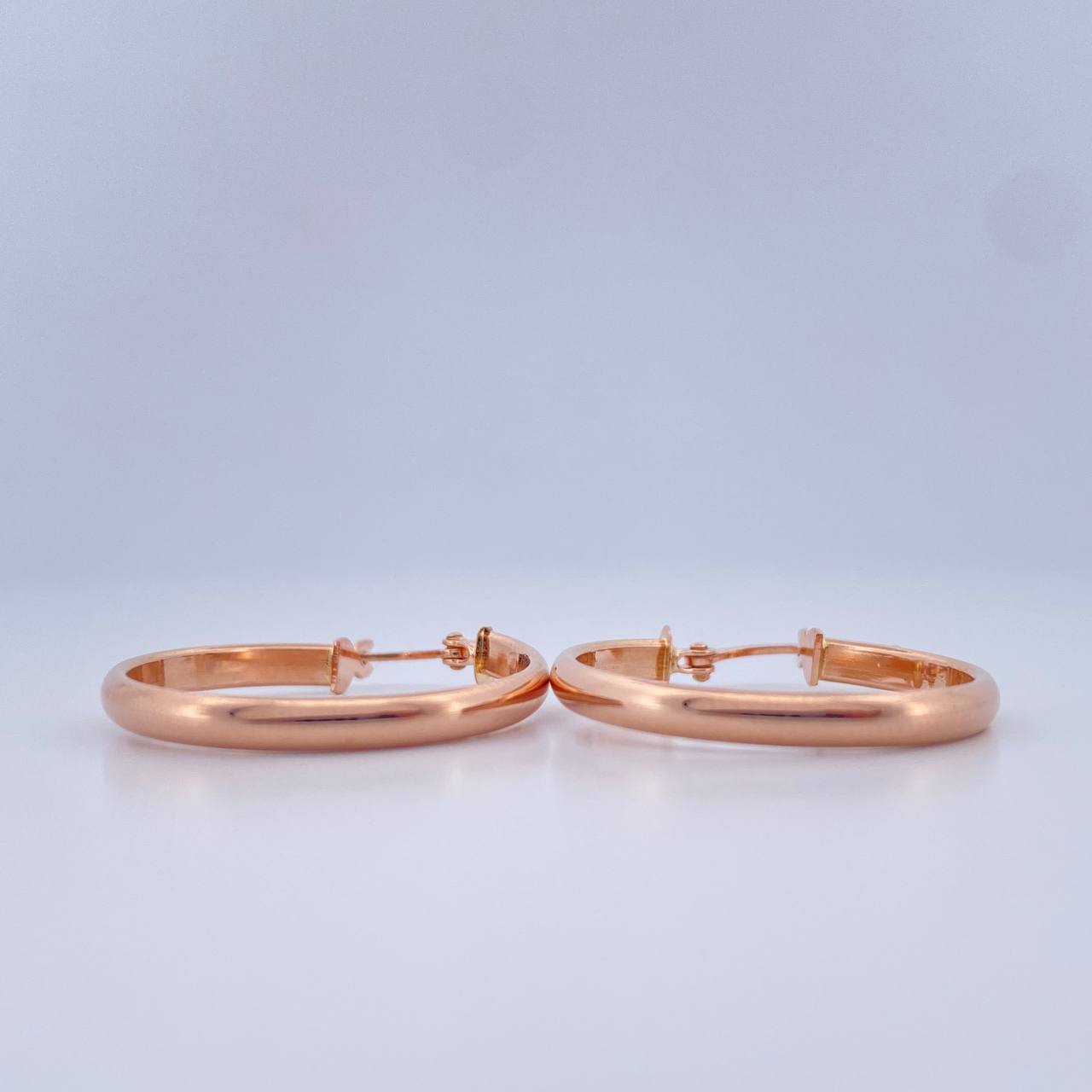 Candongas Nati 1.75gr / 1 in / Oro Rosa 18K $
