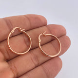 Candongas Nati 2.35gr / 1 in / Oro Rosa 18K $