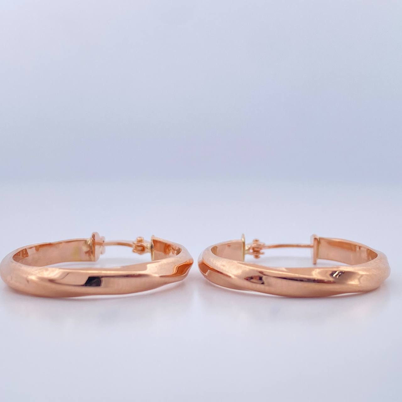 Candongas Fergi 2gr / 1 in / Oro Rosa 18K &