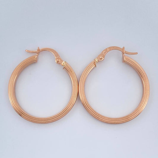Candongas Andy 1.65gr / 1 in / Oro Rosa 18K $