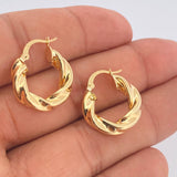 Candongas Kari 3.2gr / 3/4 in / Oro Amarillo 18K $