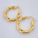 Candongas Demi 3.35gr / 1 in / Oro Amarillo 18K $