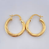 Candongas Kris 2.1gr / 3/4 in / Oro Amarillo 18K $