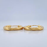 Candongas Kris 2.1gr / 3/4 in / Oro Amarillo 18K $