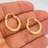Candongas Kris 2.1gr / 3/4 in / Oro Amarillo 18K $