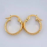 Candongas Kuki 0.9gr / 1/2 in / Oro Amarillo 18K $