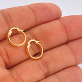 Candongas Kuki 0.9gr / 1/2 in / Oro Amarillo 18K $