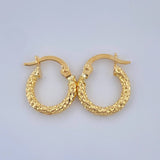Candongas Carly 0.9gr / 1/2 in / Oro Amarillo 18K $