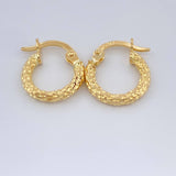 Candongas Carly 0.9gr / 1/2 in / Oro Amarillo 18K $