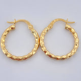 Candongas Iris 1.4gr / 3/4 in / Oro Amarillo 18K $