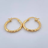Candongas Iris 1.4gr / 3/4 in / Oro Amarillo 18K $