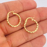 Candongas Iris 1.4gr / 3/4 in / Oro Amarillo 18K $