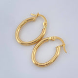 Hoop Earrings Jass 1.2gr / 3/4 in / 18K Gold $