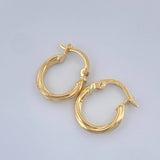 Candongas Lola 0.85gr / 1/2 in / Oro Amarillo 18K $