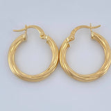Candongas Lola 1.8gr / 3/4 in / Oro Amarillo 18K $