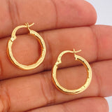 Candongas Lucero 1.65gr / 3/4 in / Oro Amarillo 18K $