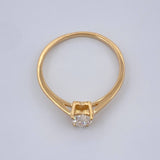 Anillo Solitario Corazon 1.3gr / T5 / Oro Amarillo 18K $
