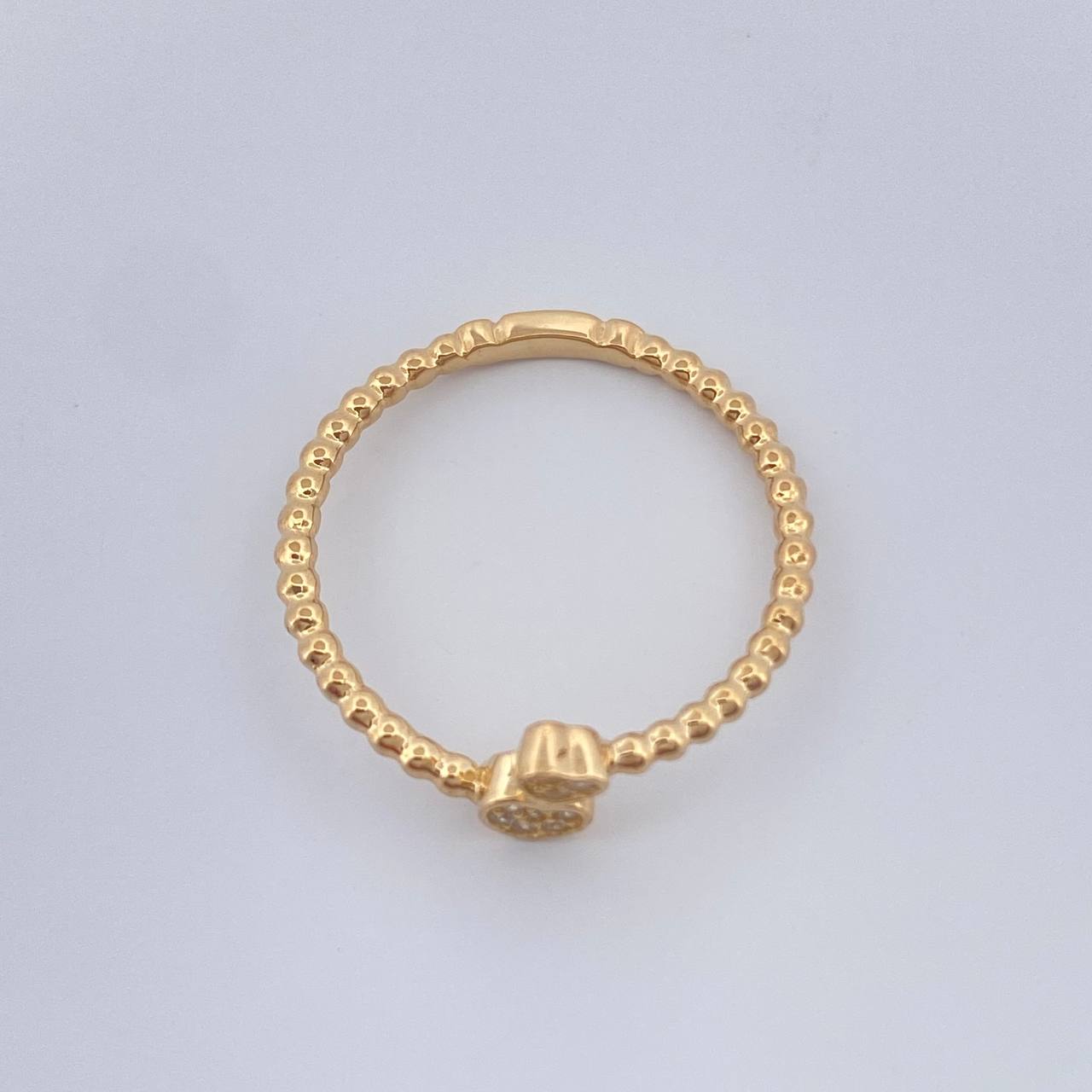 Anillo Corazones 1.55gr / T6 / Oro Amarillo 18K $