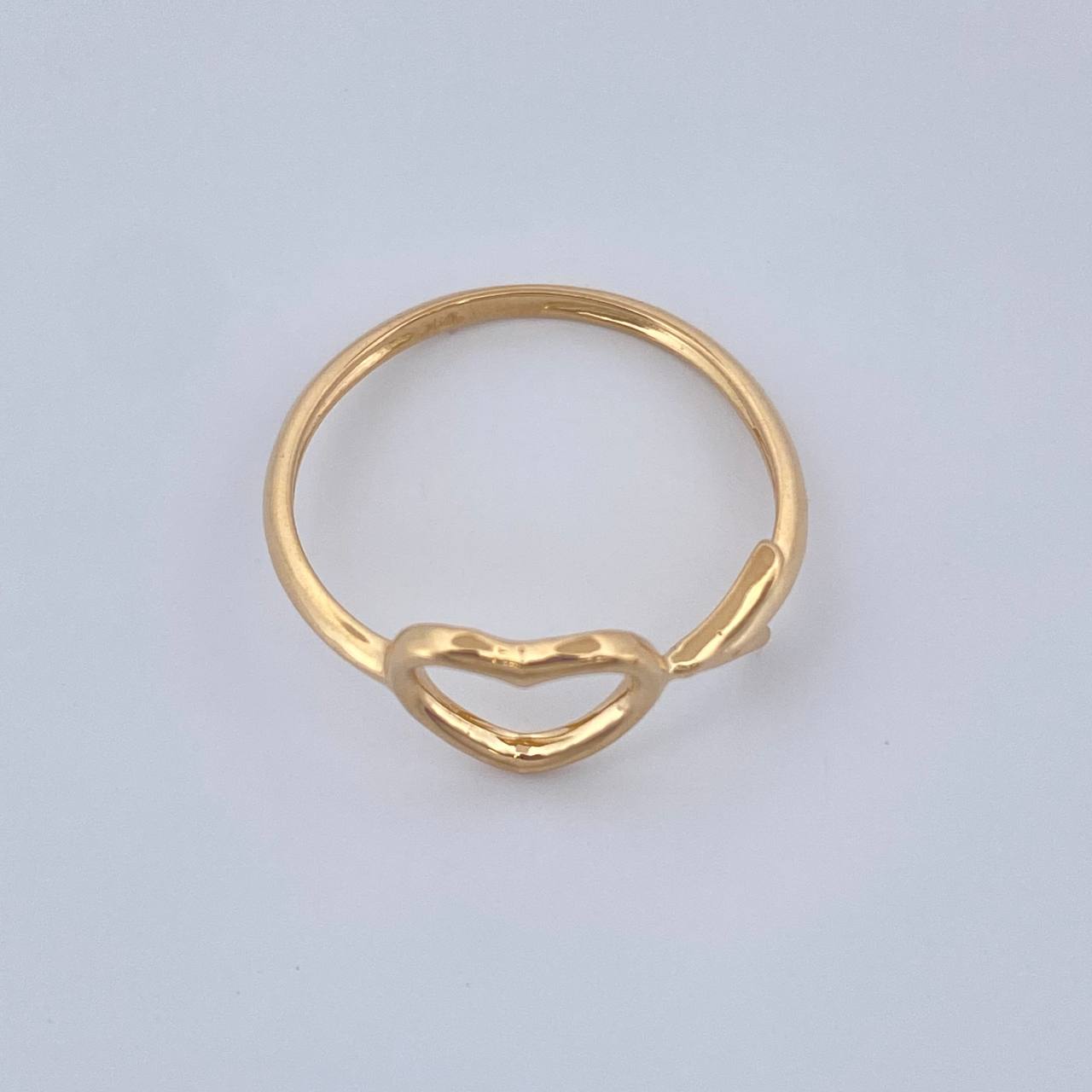Heart Arrow Ring 1.35gr / Size 5 1/2 / 18K Gold $