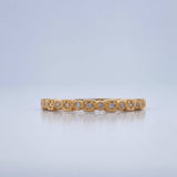 Anillo Argolla Churumbela Cuadros 1.55gr / T6 1/2 / Oro Amarillo 18K $