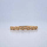 Anillo Argolla Churumbela Cuadros 1.55gr / T6 1/2 / Oro Amarillo 18K $