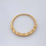 Anillo Argolla Churumbela Cuadros 1.55gr / T6 1/2 / Oro Amarillo 18K $